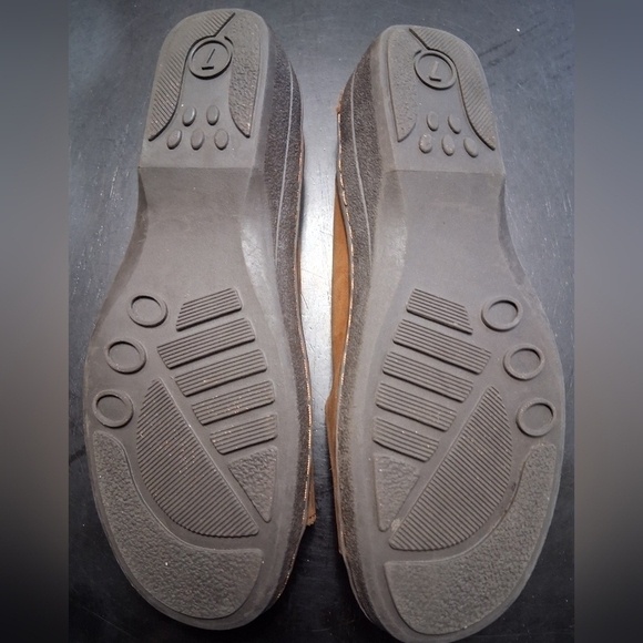 Brown Suede Slip-On Sandals with Wide Straps - Picture 10 of 10